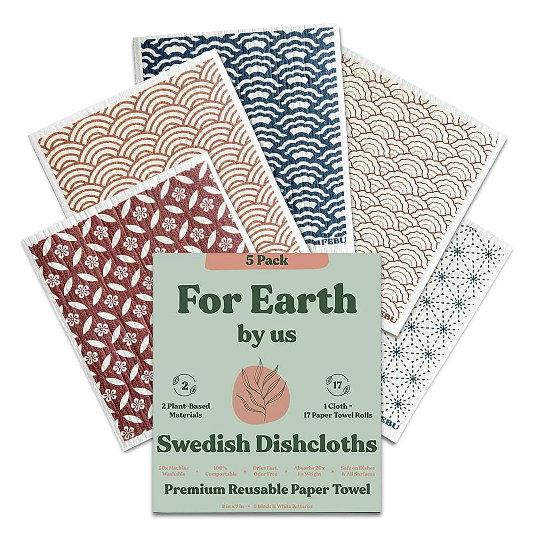 FEBU Swedish Dishcloths for Kitchen