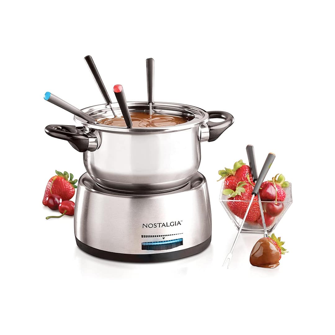 Nostalgia 6-Cup Electric Fondue Pot Set