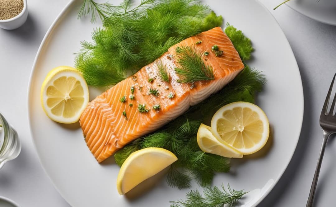 Swimming Upstream to Health: The Delightful Dance of Baked Salmon with Dill and Lemon
