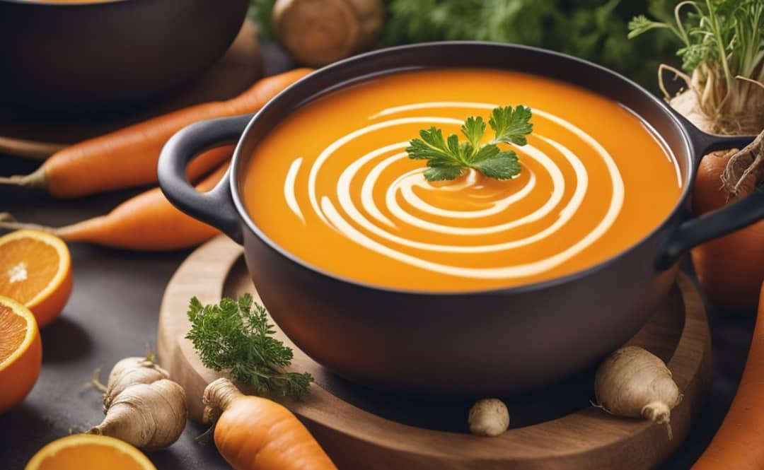 Gingered Carrot Soup: A Spoonful of Health and Humor