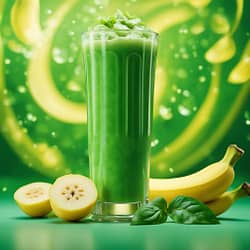 Kefir Smoothie with Banana and Spinach