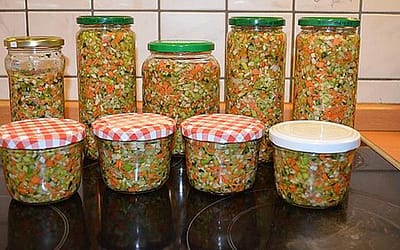 Salted vegetables for vegetable broth