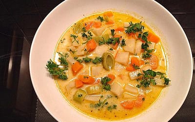 The Tasty Vegetable stew with coconut milk